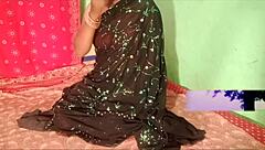 indian woman fucked hard in black saree with loud moans
