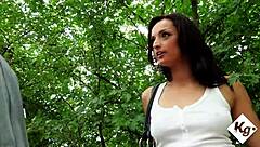 Petite asian girl shows deep throat on big cock