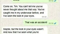 Accidentally sent stepmom a dick pic on WhatsApp. Her wild reaction shocked me to the core!