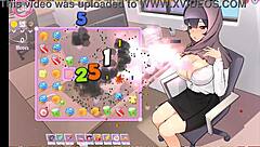 Tsundere Milfin Hentai Game Pornplay Ep 6 My Boss Is Teasing Me with Her Massive Tits Getting Out of the Perfect Cleavage