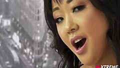 Black dicks pound little Asian slut Saya Song hard!