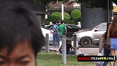 Petite Asian Teen 18+ Is Horny and in Love with This Backpacker's Big Cock