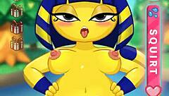 3D animated harem game with big cock and blowjob scenes