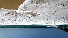 Big Ass Colombian Latina Gets Naughty on Public Nude Beach with Strangers Watching.