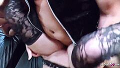 German Creampie Gangbang with MILF Bella and Teen Sunny