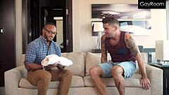 Stepdad shares fuck doll and asshole with stepson