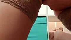 Beautiful Woman Fingering Pussy in Stockings to Loud Orgasm