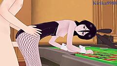 3D animated Rukia and Yoruichi in hardcore hentai
