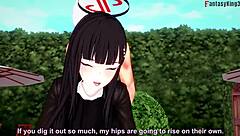 Sunako Nakahara has office sex in fantasy