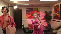 Think inviting dancers to the office means wild group sex with double creampies?