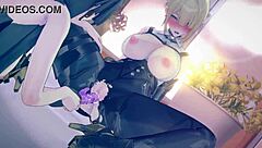 Evelyn Feels Intense Pleasure In Doggystyle Hentai Animation With Bent Over Action