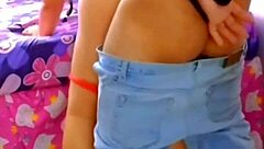 I fuck my wife in her red dress while a voyeur watches, then he joins for a threesome