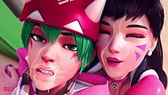 overwatch hentai compilation featuring various characters in animated scenes