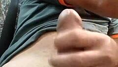 Mature man enjoys a relaxing solo masturbation session