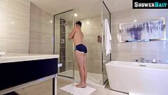 Michael gets surprise cock in shower