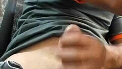 Mature man enjoys a relaxing solo masturbation session