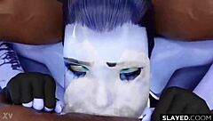 Widowmaker and Raven's Hentai Compilation: Blowjobs and Big Cocks