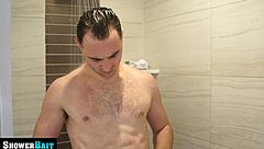 Michael gets surprise cock in shower