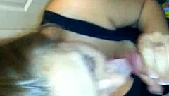 Intense Blowjob On Hard Cock