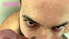 Bearded Man Spit On By Hunk