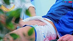 twink receives blowjob and masturbation during erotic massage session