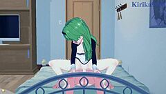 Maho, Karin, and Yuuki share intense creampie sex in Princess Connect Re Dive.