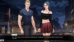 Submissive boss jerks off while riding big cock in cowgirl position