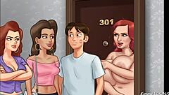 i played summertime saga where stepdaughter catches stepmom with pizza guy