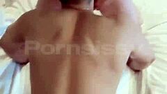 Gay twinks have fun in athletic threesome with big cock