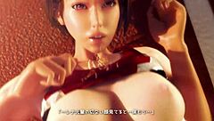 3D Hentai Athlete Screwed By Coach In Tight Clothes, Big Boobs, Big Ass, All Poses, Cum Inside And On Body