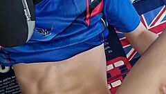 Ever Fucked a Pro Football Player After the Game? Bareback Interracial Action!