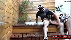 Milf makes boyfriend cuckold with oral!