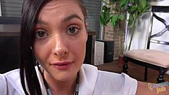 Busty Nurse Gives Handjob!