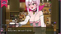 why is this confused witch stripping in the men's bathroom? ceres hentai part 3