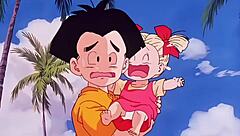 dragon ball z bulma and gohan monster encounter