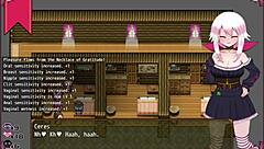 why is this confused witch stripping in the men's bathroom? ceres hentai part 3