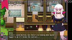 why is this confused witch stripping in the men's bathroom? ceres hentai part 3