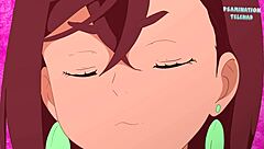 Okarun peeks at naked Momo in massage parlor – Dandadan hentai parody 2025