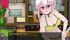 why is this confused witch stripping in the men's bathroom? ceres hentai part 3