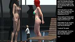 small girl performs sexual gesture in 3d cartoon episode 8