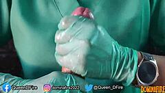 A collection of edging scenes with a medical theme from dominafire