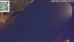 Overwatch hentai with DVA and Tracer licking Mercy