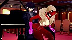 Futaba Sakura and Ann Takamaki and Ren Amamiya Intense Sex - Persona 5 Hentai
