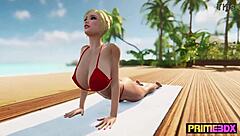 I-I give deep tissue massage in futanari foursome by prime3dx