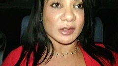 Bianca gets assfucked in cinema and licks cum!