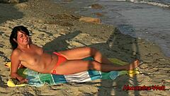 Detailed Public Beach Sex With Stranger's Monster Cock Creampie And Facial