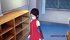 Check out bakugou katsuki and sarada uzumaki having sex at school in this hentai