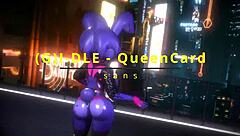 Bonnie FNF Bonfie Dances Kpop-Queencard In Furry Hentai Cartoon!