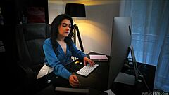 Cherry Kiss, possessed by parasites, wildly fucks Valentina Nappi.