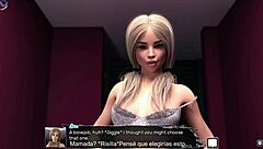 Sapfyr has some fun with a beautiful young 18+ stripper for the first time sex blowjob masturbation spanish subtitles english subtitles and voice acting